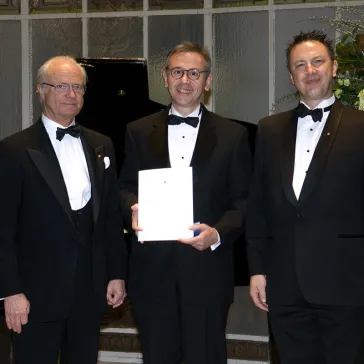 Mr Charles A. Spain (US) presented to His Majesty as a new BP Fellow