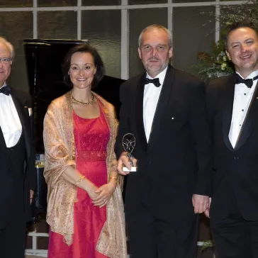 Mr & Dr Troyanov (CH) presented to His Majesty as new Benefactor Circle members