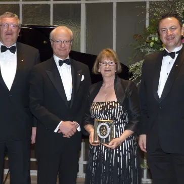 Mr&Mrs Woolford (UK) presented to His Majesty as members International Circle