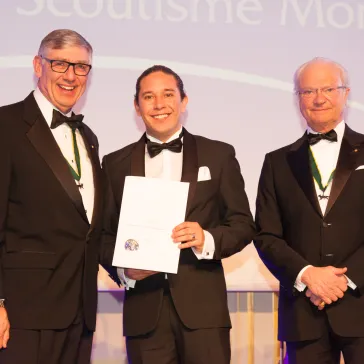 Mr Leonardo Ocampo (MX) presented to His Majesty as new BP Fellow