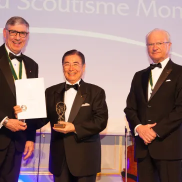 Mr Masato Mizuno (JP) presented to His Majestey as new Benefactor Circle Member