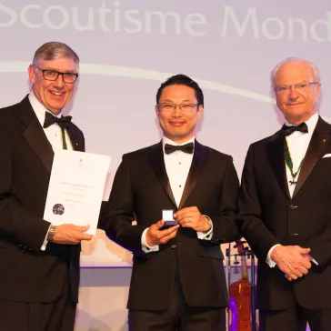 Mr Sammy Suzuki (US) presented to His Majesty as new BP Fellow