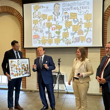 Presentation to Mr Siegfried Weiser for his significant support to World Scouting