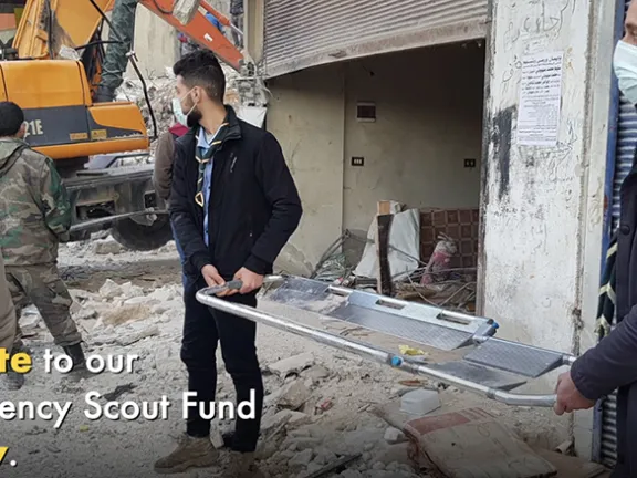 Scout solidarity to help earthquake survivors in Türkiye & Syria